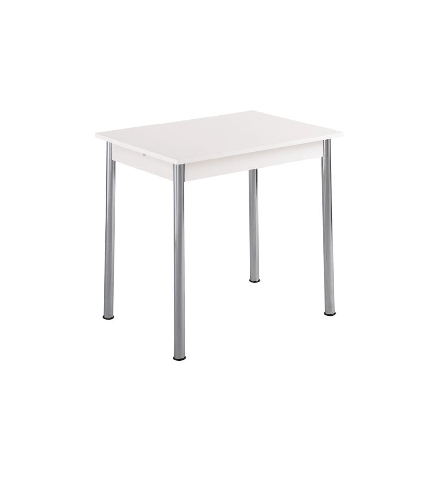 TAVOLO "FLORIO" BIANCO, 80x59x73CM